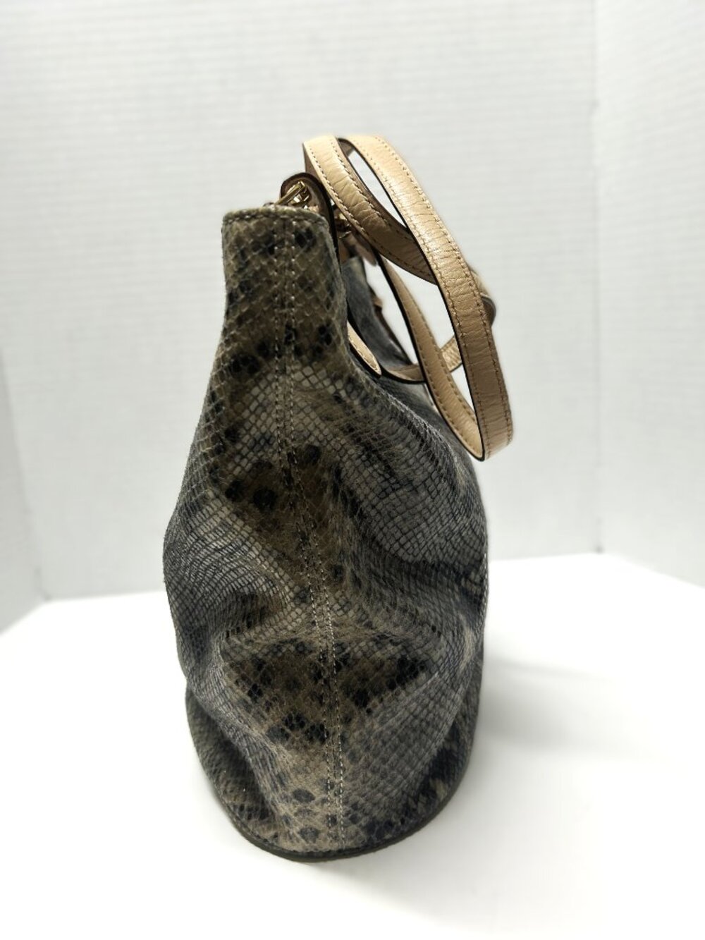 Michael Kors glazed embossed python tote - Picture 6 of 13